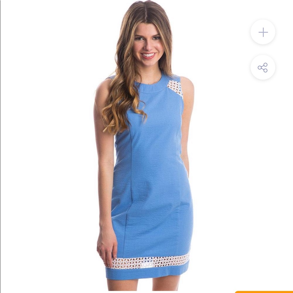 Large Sloan dress delta blue